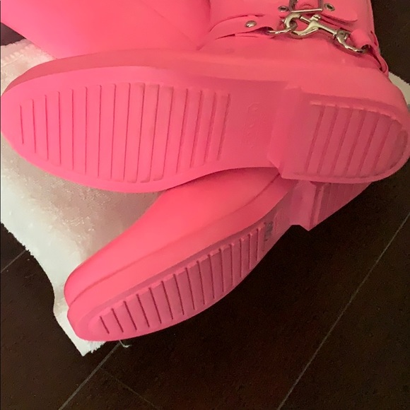 Coach Rain Boots (Neon Pink) - Picture 3 of 3